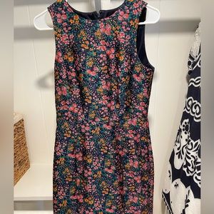 Jcrew floral jacquard dress